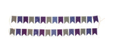 2PK MINI PENNANT FLAGS ELEGANCE